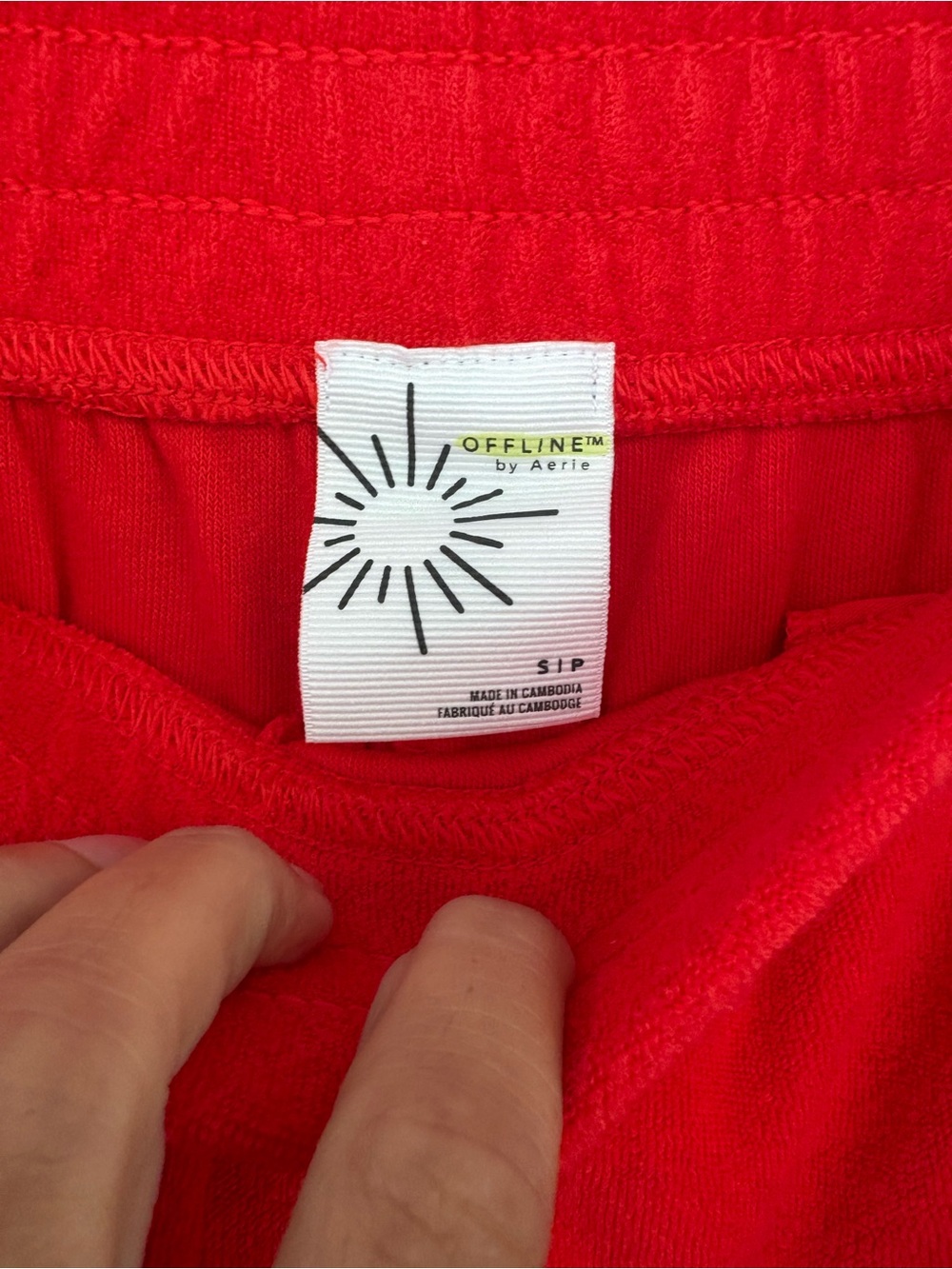 aerie Bright Red Wide-Leg Lounge Pants - Picture 6 of 9